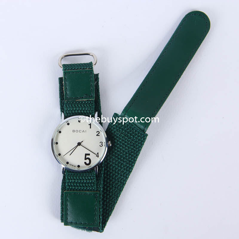 Green Strap Silver Dial 1320 Women's Wrist Watch