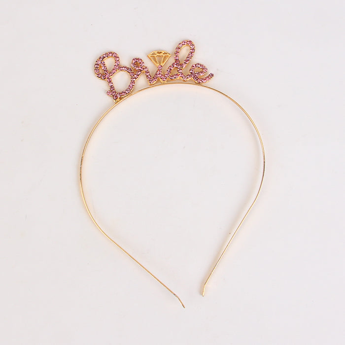 Hair Headband Metal For Parties Bride to be happy birthdays