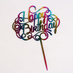 Happy Birthday & Happy Anniversary Cake Topper Birthday Party Decoration