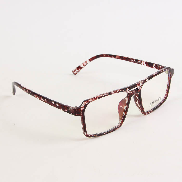 Fancy Black Rectangle Design Eyeglasses