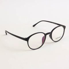 Fancy Black Oval Design Eyeglasses