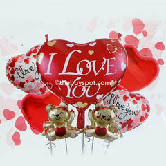 Heart-shaped Foil Balloons Valentine's Day I Love You Heart Balloon