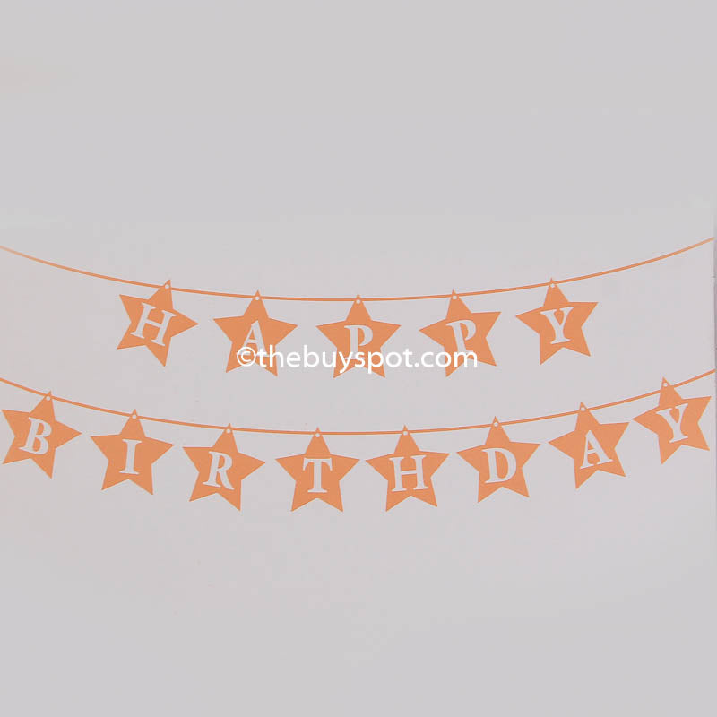 Happy Birthday Paper Flags 13 Pcs