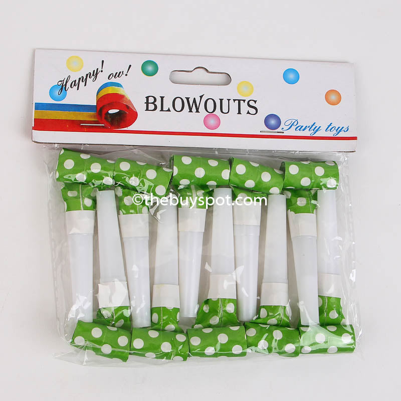 Birthday Party Blowouts Green
