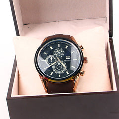 Brown Rubber Strap 1165 Men's Wrist Watch