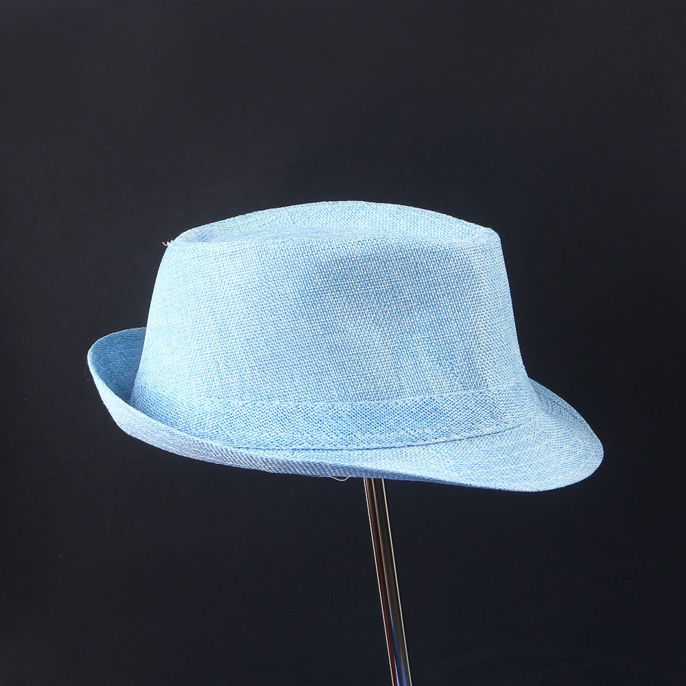 Light Blue Panama Fashion Spring Summer Wide Brim Beach Hat