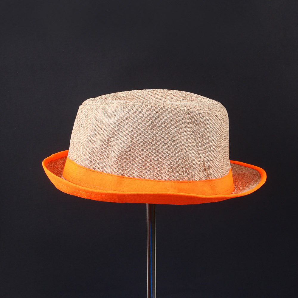 Yellow Strip Beach Jazz Casual hat