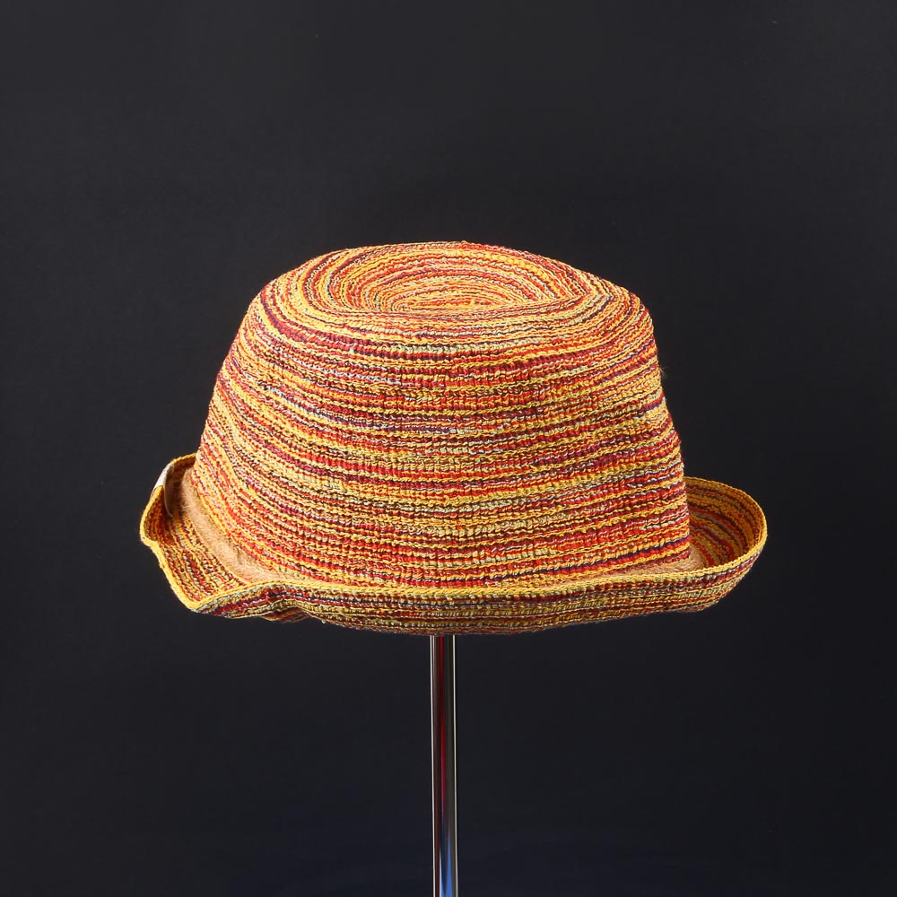 Foldable Striped Summer Fashion Hat