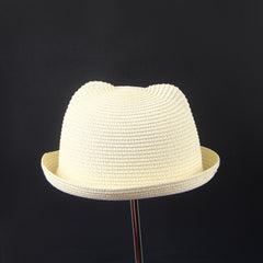 White Cat Ear Style Sun Hat