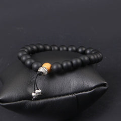 black Pulseira Onyx Beads Bracelets