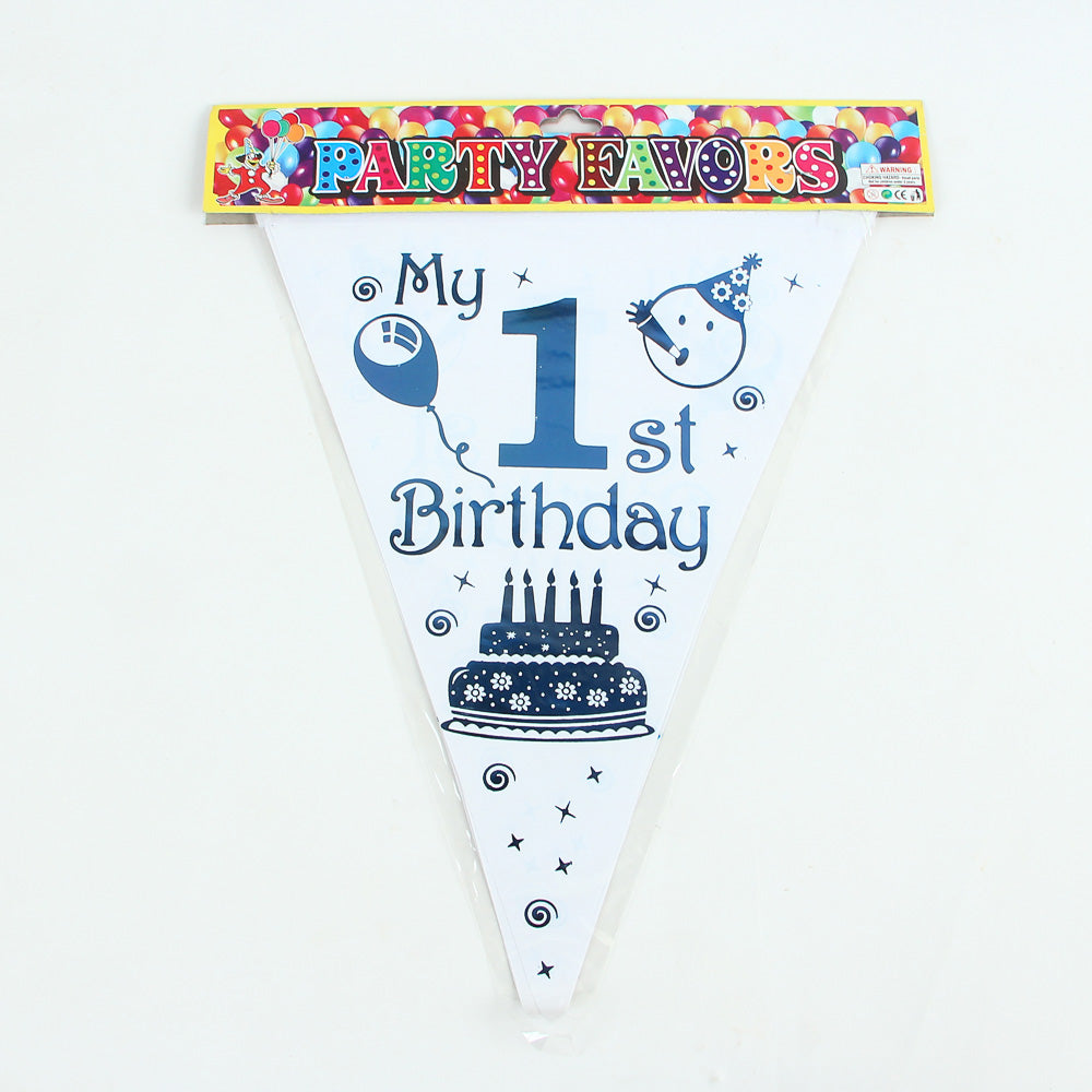 My 1st Happy Birthday Party Flags