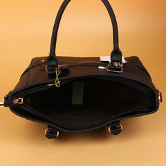Womens Fancy Handbag with Strap Black