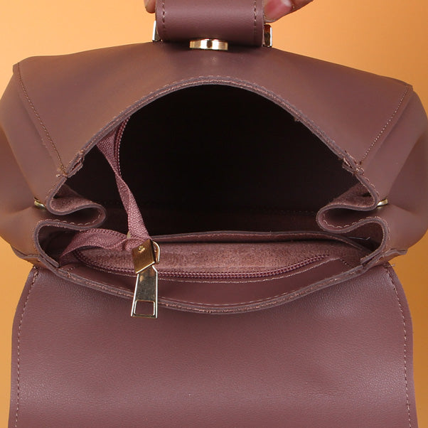 Women Fashion Handbag Dark Orange