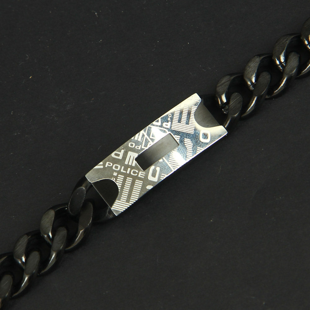 Black Silver Chain Bracelets P