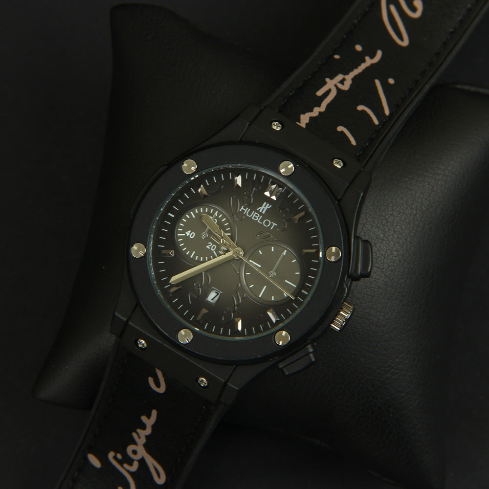 Men's Wrist Watch Black H4