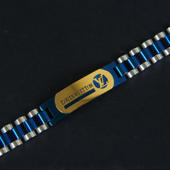 Blue Silver Chain Bracelets LV