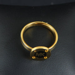 Mens Golden MK Ring