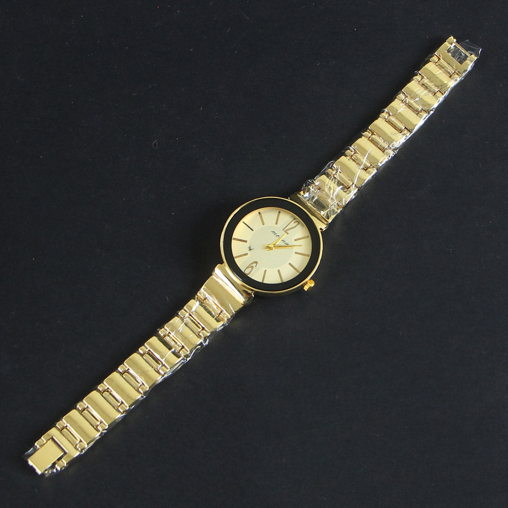 Golden Chain Golden Dial Women's Wrist Watch