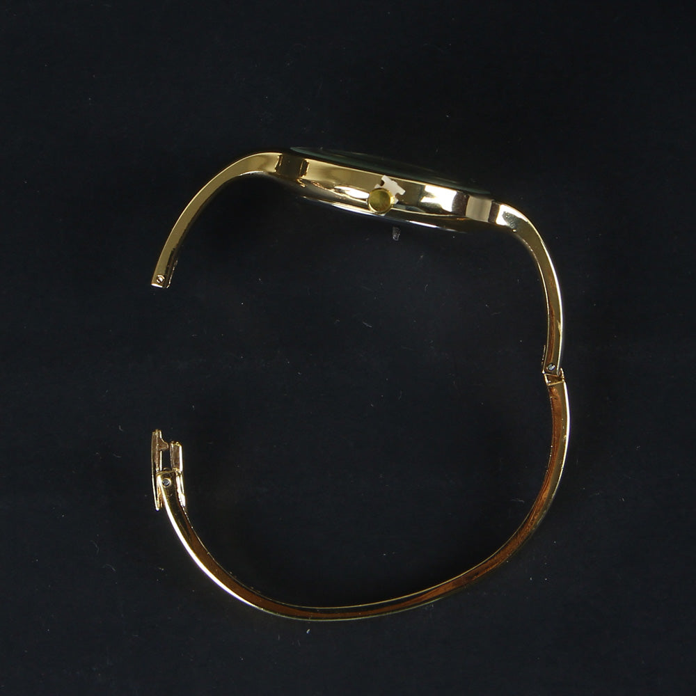 Women's Bracelet Wrist Watch Golden Watch With White Dial