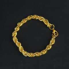Mens Golden Chain Bracelet 6mm