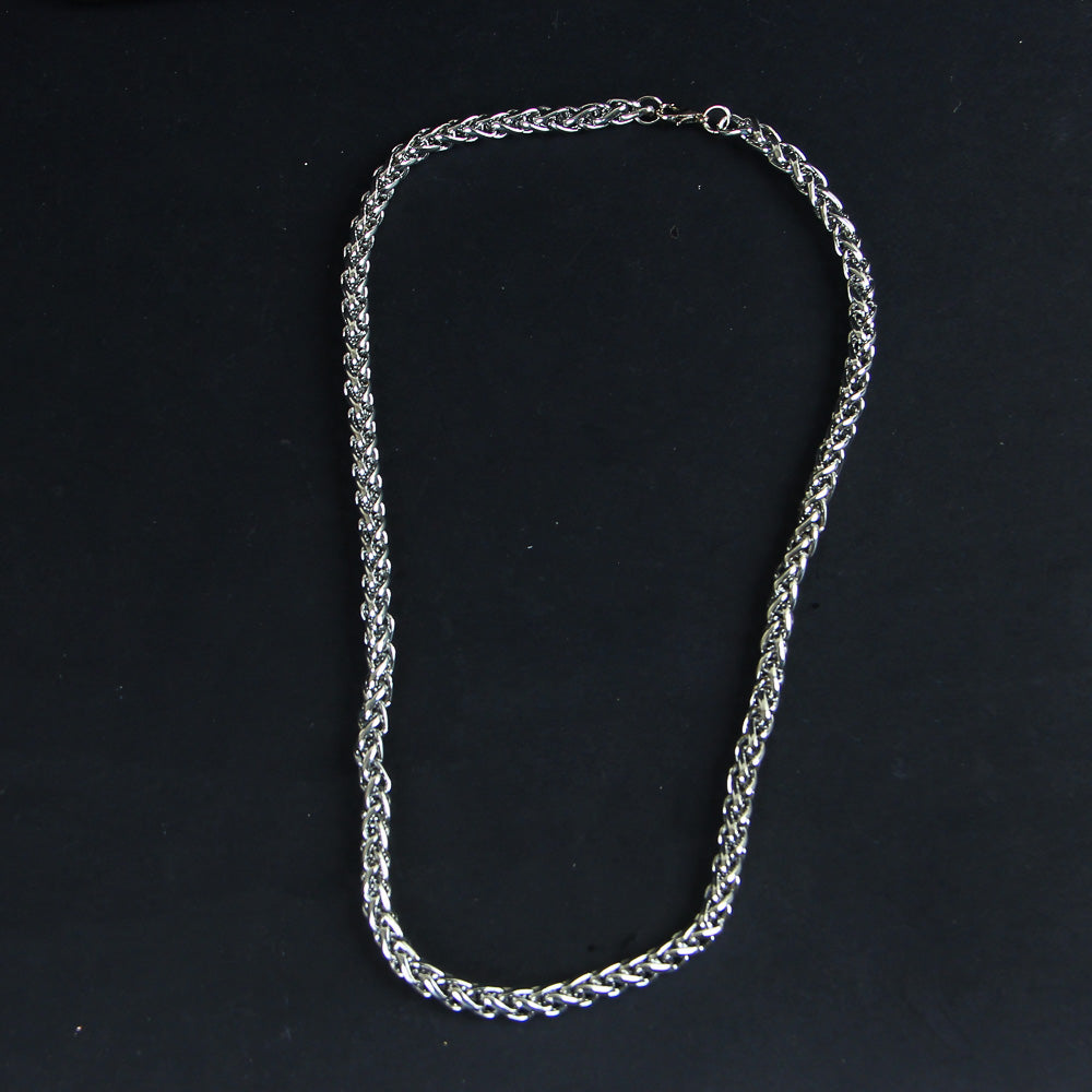 Silver Neck Casual Chain 5mm