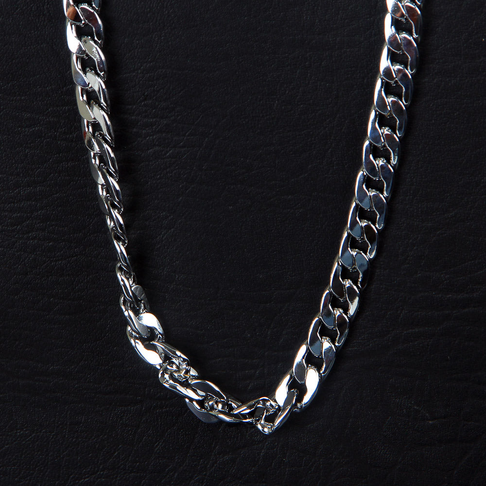 Silver Neck Casual Chain 10mm