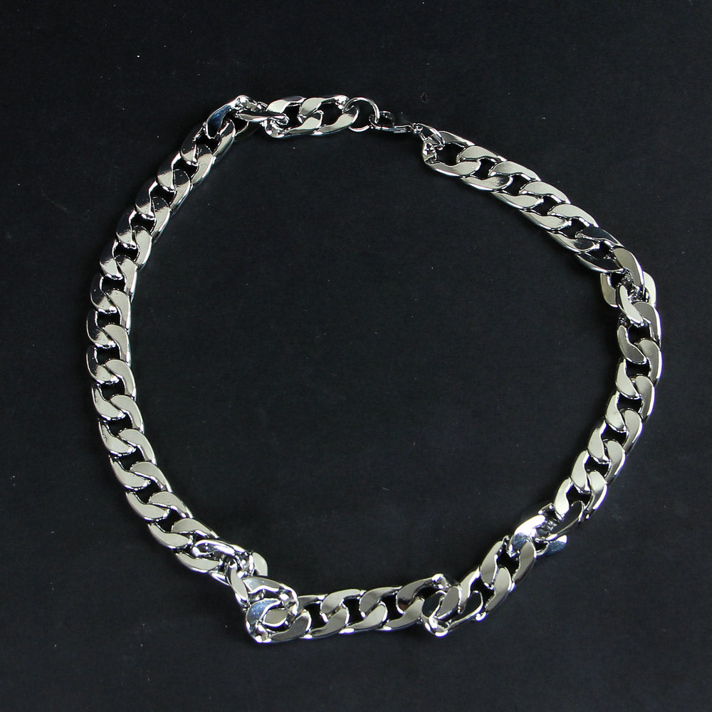 Silver Neck Casual Chain 10mm