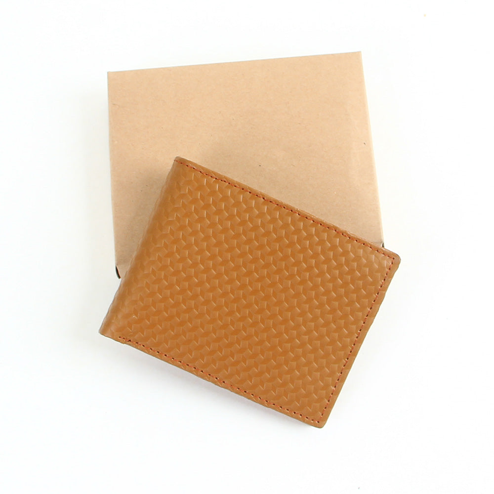 Genuine leather wallet for men beige