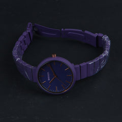 Women's Wrist Watch Purple Dial with Purple Strap 1