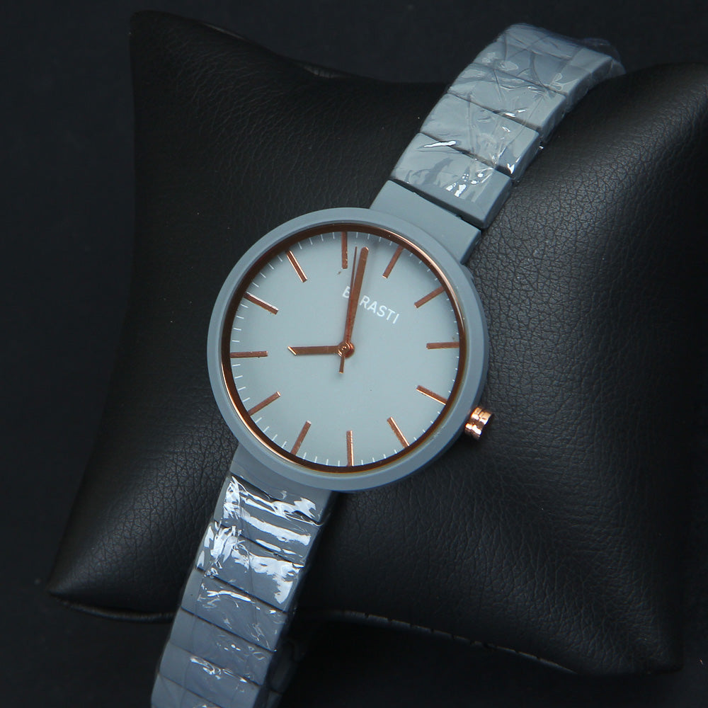 Women's Wrist Watch Grey Dial with Grey Strap 1
