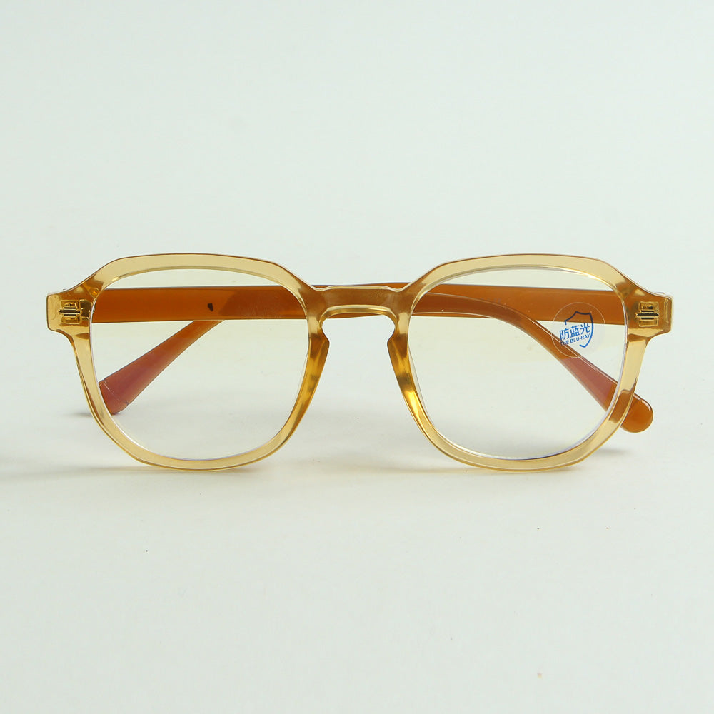 Yellow Translucent Color Optical Frame