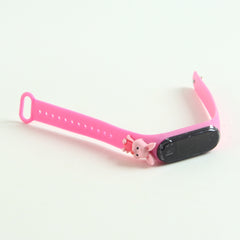 Kids LED wrist watch pink strap design