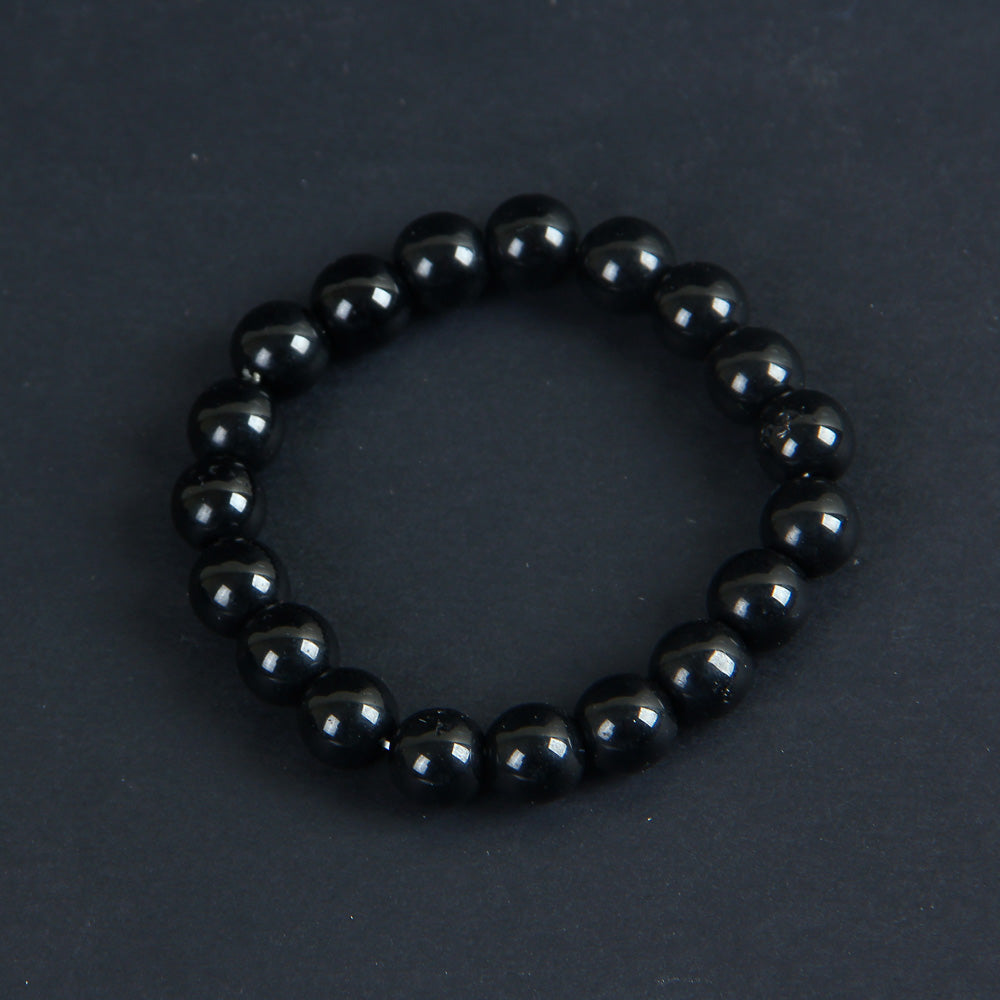 Black Beads Bracelet 8mm