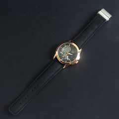 Men's Date And Time Black Wrist Watch