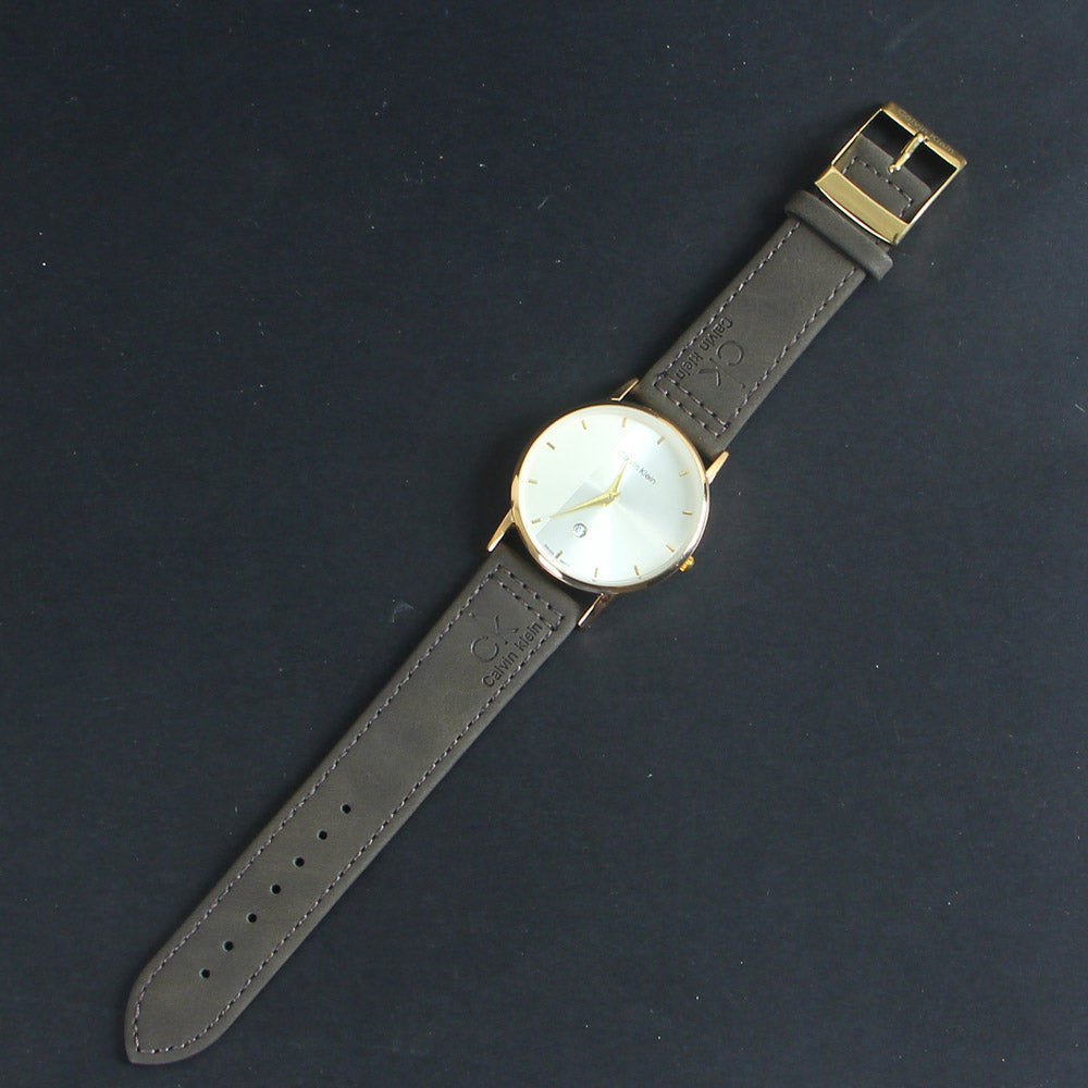 Olive Green Strap White Dial 1278 Men's Wrist Watch