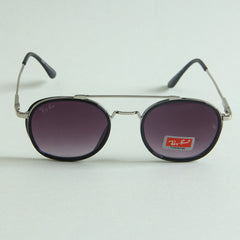 Sunglasses Silver Frame with Light Black CR