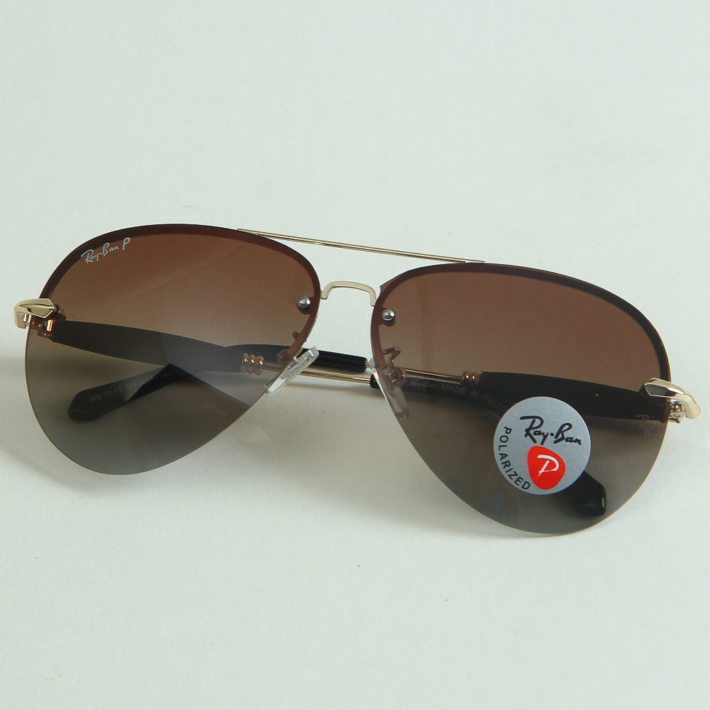 Sunglasses Golden Rb Frame with Light Brown CR