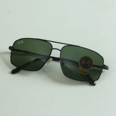 Sunglasses RB Black Frame with Green Glass