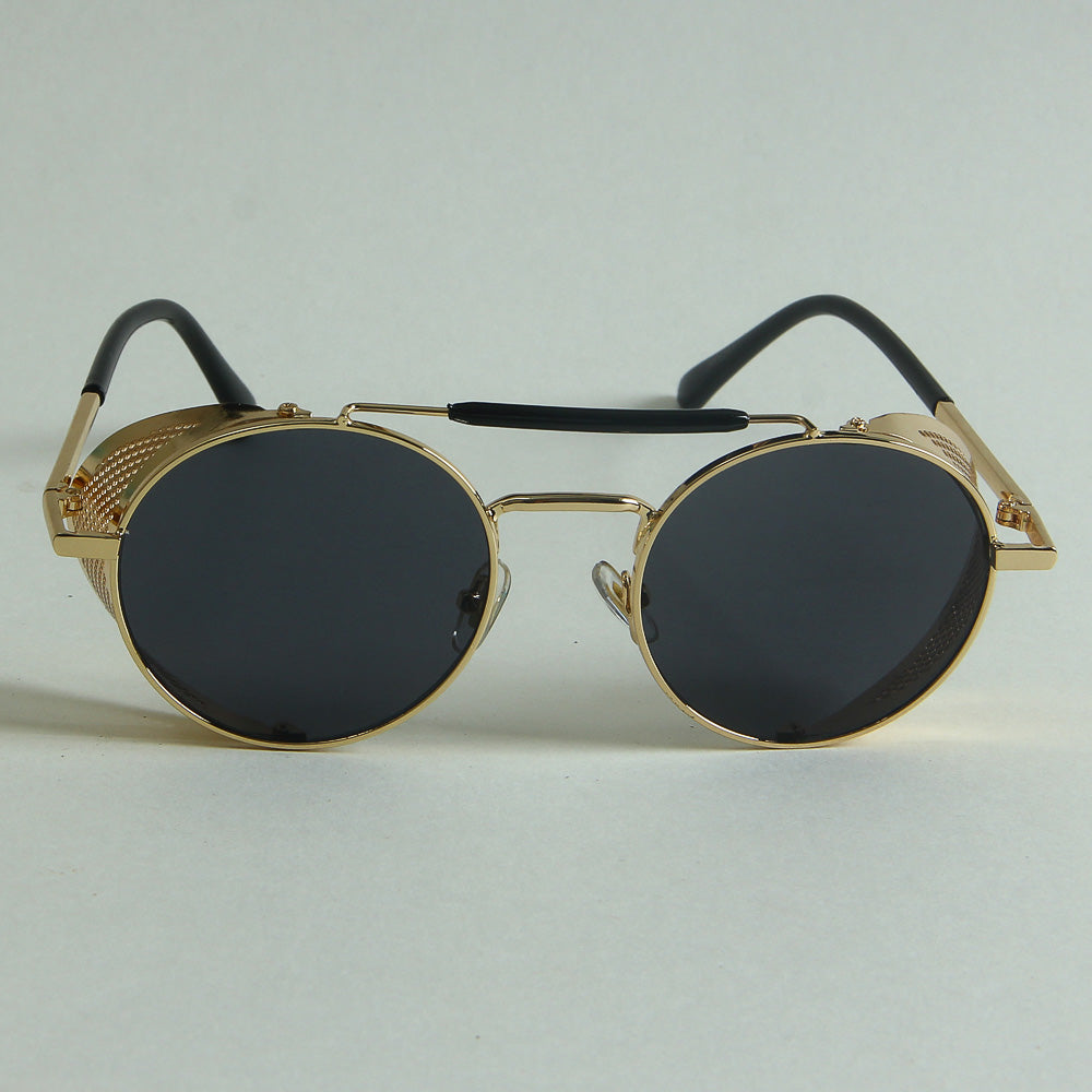 Sunglasses Fancy Golden Frame with Black CR
