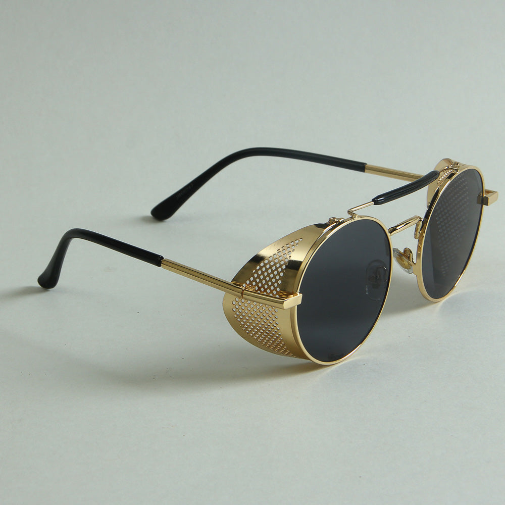 Sunglasses Fancy Golden Frame with Black CR