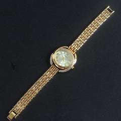 Women Chain Wrist Watch Golden Silver C