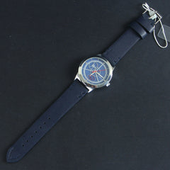 Mens GC Wrist Watch Blue Strap with Silver Dial 1