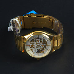 Mens Wrist Watch Golden Authentic Quality  Automatic Watch