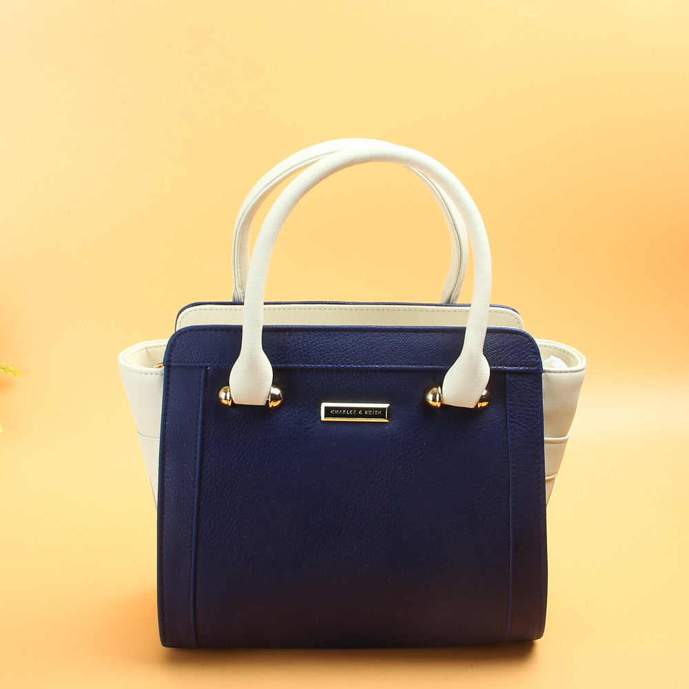 Ladies Handbag Blue White