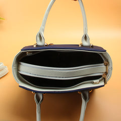 Ladies Handbag Blue White