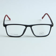 Black Color Optical Frame with Red stripe
