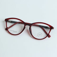 Red Color Optical Frame with Black Stick