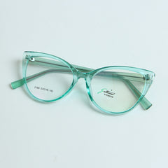 Green Optical Frame with Green Stripe