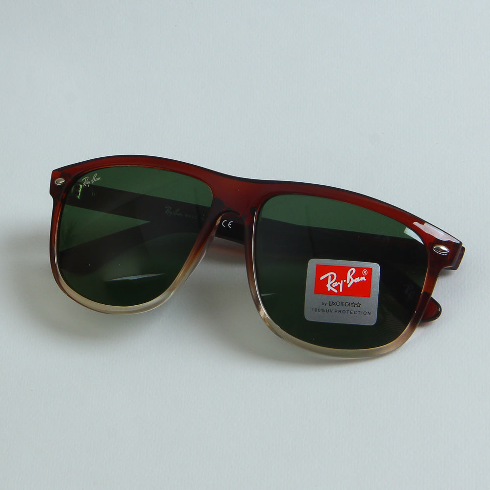 Multi Color Frame Sunglasses with Green Shade R.B B