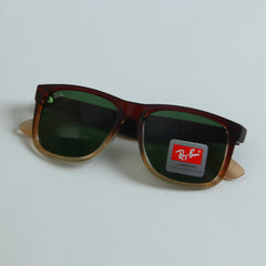 Multi Color Frame Sunglasses with Green Shade R.B S